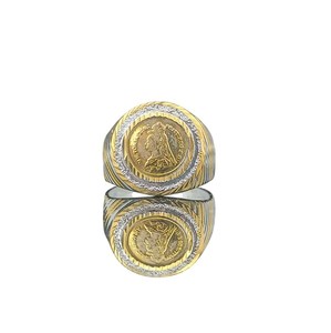 Designer Gold Plated Copper and Brass Men <b>Finger</b> <b>Ring</b> Fashion Jewelry with Classic Festive Style for Wedding Party Traditional - Product Image 1