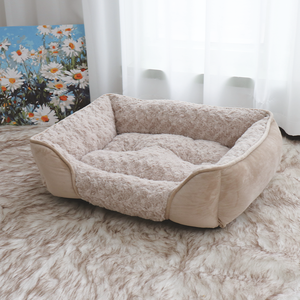 Cama de Lujo para Perros de Terciopelo, Resistente, para Mascotas Pequeñas y Medianas, Estilo Clásico, Ecológica, Material PP para Invierno, Se Acepta OEM - Product Image 1