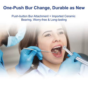 Motor de Pieza de Mano Dental de Alta Velocidad con Rodamiento Cerámico, Luz LED, 350000 RPM, 0.25-0.30 Mpa, Esterilización en Autoclave, Alta Estabilidad - Product Image 3