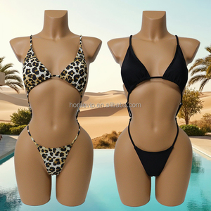 ชุดบอดี้สูทแฟชั่น S660 สองสี ลายเสือดาว เซ็กซี่ ชุดว่ายน้ำผู้หญิง สไตล์เล็กน้อย - Product Image 2