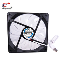 Fengheng — ventilateur d'air 12v 24v 120mm 120x120x18mm, Axial, sans balais, Transparent, avec connecteur USB, courant continu