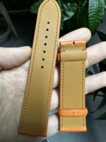Bracelets de montre en cuir véritable Swift cuir de vachette français remplacement pour montres Apple montres générales Logo Style personnalisé