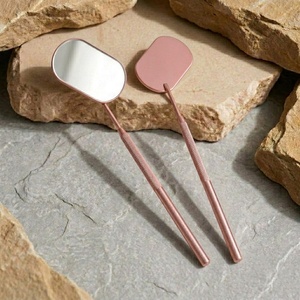 Rose Gold Eyelash <b>Mirror</b> For Lashes Inspection Wholesale Price Custom logo Lash <b>Mirror</b> with packaging - Product Image 1