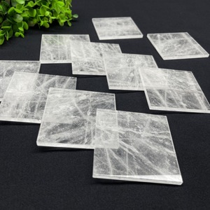 Losas de Cristal de Cuarzo Natural Pulido Personalizado, Baldosas de Piedra de Cristal Transparente para Decoración - Product Image 4