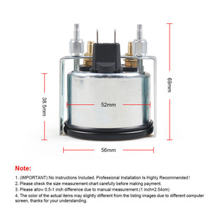 Ampèremètre de type pointeur de 52 mm pour groupe électrogène diesel -60 +60 Instrument dédié pour cabine de conducteur Pièces de moteur diesel - Product Image 5