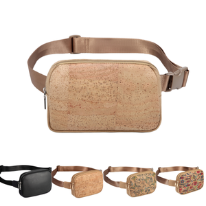 Bolsa cintura <span class=keywords><strong>de</strong></span> <span class=keywords><strong>corcho</strong></span> para hombres: bolso <span class=keywords><strong>de</strong></span> cadera impermeable para exteriores, correa cruzada ajustable, ideal para senderis - Product Image 6