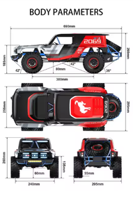 Voiture télécommandée RC MJX Hyper 1/8 échelle, moteur brushless H8P, 4 roues motrices, tout-terrain, Ford Bronco <span class=keywords><strong>Baja</strong></span> <span class=keywords><strong>1000</strong></span>, simulation d'escalade, jouet voiture RC - Product Image 2