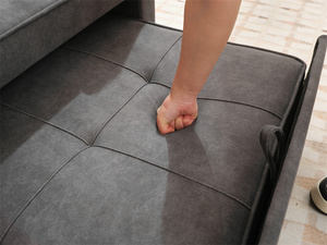 Canapé convertible 1 place en tissu lin, inclinable et coulissant, pour appartement - Product Image 6