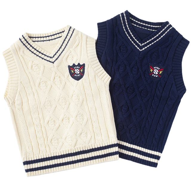 2022 Spring Kids Sleeveless Vest Knit Cotton Baby Boy Girls Tank