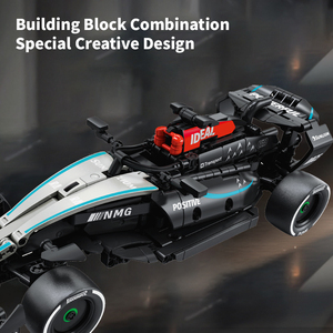 Xe đua <span class=keywords><strong>F1</strong></span> mô hình lắp ráp kiểu dáng thể thao 1:14, 1:10, đồ chơi xếp hình, xe kéo lùi, quà tặng cho bé trai - Product Image 5