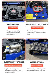 Spazzaneve Telecomandato: Robot Spazzaneve Elettrico Multiuso con Cingoli in Gomma, Attrezzatura per Rimozione Neve - Product Image 4