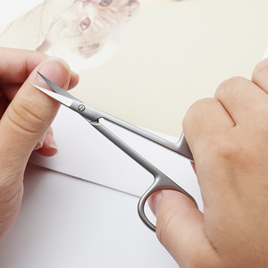 Nail <b>Cuticle</b> <b>Scissors</b> Stainless Steel Flat Curved Trimming ManicureGermany Premium Manicure <b>Scissors</b> Multi-purpose <b>Cuticle</b> - Product Image 6