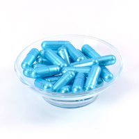 000 # -2 #   Capsules de médicaments bleu-bleu / Capsules de gélatine vides colorées pour médicaments avec certificat Halal