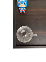 Meuble de rangement décoratif en bois avec compartiment caché, table de chevet suspendue, tiroir dissimulé, support traditionnel flottant