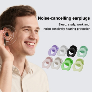 Bouchons d'oreille en silicone réutilisables pour dormir pour nager <span class=keywords><strong>Protection</strong></span> <span class=keywords><strong>auditive</strong></span> antibruit douce - Product Image 6