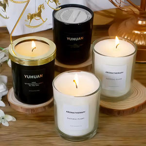 เทียนหอมอโรมาเธอราพีจากถั่วเหลือง ทำมือ สไตล์โมเดิร์น กลิ่นหอมจากน้ำมันหอมระเหย สำหรับคริสต์มาส งานแต่งงาน วันเกิด - Product Image 1