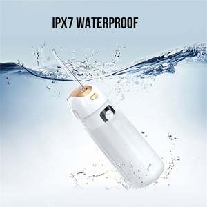 Pakiss Mini Flosser de agua eléctrico portátil con batería impermeable IPX7 de 1200mAh para uso doméstico y hotelero - Product Image 5