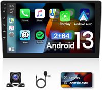 Stereo Mobil 9 inci Built-in 2DIN Android 11 DSP untuk GPS, Radio FM, Layar OLED, Universal, Fitment Split Screen, CarPlay, Radio FM