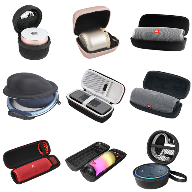 Factory Wholesale Hard Shell Portable Eva Carrying case Hard EVA Speaker Case Bag Wireless Speaker case Travel Box