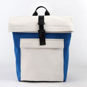 Sac à dos minimaliste grande capacité imperméable en microfibre, cuir synthétique et polyester avec bouton, 20-39L, sac à bandoulière professionnel quotidien - Product Image 4