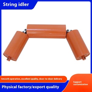 건설 기계용 새로운 나선형 고무 홈 아이들러 롤러 컨베이어 아이들러 스트링 롤러 취급 플라스틱 강재 - Product Image 6