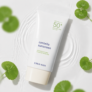 ETRUN ALISA ODM <span class=keywords><strong>Crema</strong></span> Solare SPF <span class=keywords><strong>50</strong></span> con Etichetta Privata, Protezione Minerale ad Ampio Spettro con Centella, per Tutti i Tipi di Pelle - Product Image 5