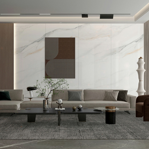 Dalle émaillée polie en porcelaine blanche Calacatta Gold Vein Stone Grand format 120x240 <span class=keywords><strong>Plaque</strong></span> de roche murale Carrelage de sol en <span class=keywords><strong>marbre</strong></span> - Product Image 5