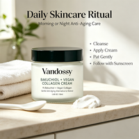 Crème pour le visage au bakuchiol, alternative végétalienne au rétinol, hydratant avec vitamine E, vitamine B5, huiles végétales, peau lisse, hydratée et éclatante
