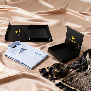 手工制作的长方形磁性礼品盒，可回收 - 用于服装包装 - Product Image 1