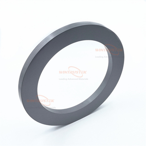 Grande anello ceramico in carburo di boro resistente ad alta pressione B4C - Product Image 3
