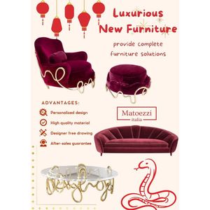 Custom Modern <b>Wood</b> Furniture Set for Villa Apartment or Hall-for Living Room Dining Table Bedroom Whole House Solution - Product Image 1