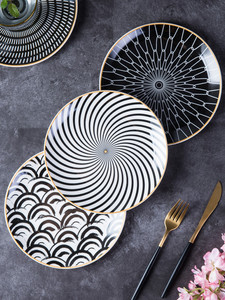 Wholesale High Quality <strong>Cheap</strong> Food Serving Dinner <strong>Plate</strong> <strong>Sets</strong> Custom Pattern Ceramic Restaurant <strong>Plates</strong> <strong>Set</strong> - Product Image 4