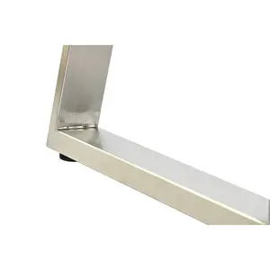 Mesa de centro de MDF y acero 120x60x44 Blanco - Product Image 3