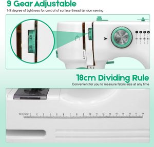 Máquina de Coser Doméstica Mini Ultimate de 12 Puntadas, Máquinas de Coser Eléctricas Portátiles para el Hogar, para Principiantes en la Confección de Ropa - Product Image 4