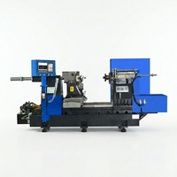 Mesin Bubut CNC Horizontal Flat Bed dengan Spindle Tunggal, Tugas Berat 4-Axis Presisi Tinggi