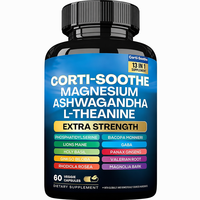 Capsules Corti-Soothe 13-en-1 à Marque Blanche OEM, Magnésium, Ashwagandha, L-Théanine, Soutien Anti-Stress, 60 Capsules Végétaliennes