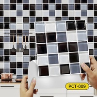 Autocollant mural décoratif scandinave géométrique 3D auto-adhésif pour intérieur
