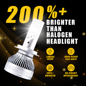 Phare <span class=keywords><strong>LED</strong></span> H4 <span class=keywords><strong>H7</strong></span> de qualité supérieure 130W 10000LM homologué DOT anti-éblouissement Plug and Play pour voiture berline - Product Image 5