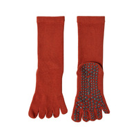 Personnalisé Femme Intérieur Fitness Professionnel Antidérapant Cinq Doigts Exercice Équipage Danse Yoga Pilates Chaussettes