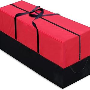 Bolsa de Almacenamiento para Árbol de Navidad, Tela Oxford Impermeable y Antipolvo, Rectangular, 122x38x51cm 165x38x76cm, para Guardar en Armario - Product Image 2