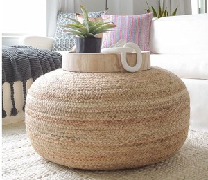 Top Quality Natural Jute Pouffe Ottoman Handcrafted <b>Floor</b> <b>Seating</b> Stool for Home Hotel and Resort Use Available At Best Price - Product Image 4