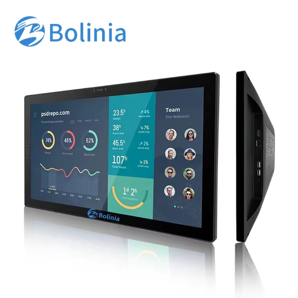 21.5 Inch IPS RK3288 4G+16G PCAP Interface Android Open Frame LCD Monitor All in One Industrial PC with AMD Processor