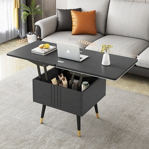 Cross-border multi-functional liftable coffee <b>table</b>, small apartment family <b>sofa</b> side <b>table</b>, modern minimalist creative folding - Product Image 4