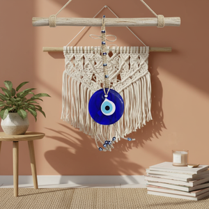 Ornement en macramé Evil Eye Décoration créative et originale (32x9cm) - Product Image 3