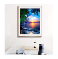 Peinture de diamant personnalisée à faire soi-même, Kits de plage de paysages, perceuse complète 5D
