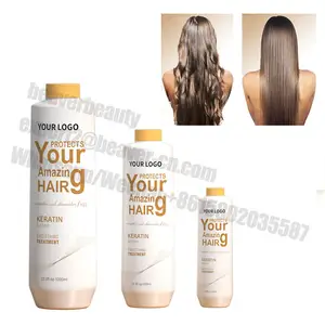 Keratin Hair Treatment Private Label Hair Care Professional Hair Salon Formaldehyde Free Brazilian Nano Keratin Smoothing Treatment