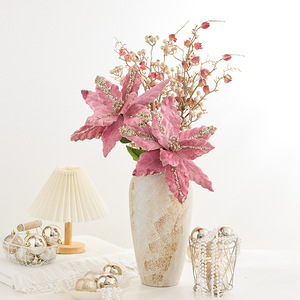 New High-end Large-sized <strong>pink</strong> <strong>Christmas</strong> <strong>Decorations</strong> - <strong>Christmas</strong> Flowers - Product Image 1