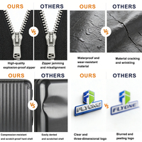 Ensemble de 5 valises extensibles en PP, PC et ABS avec serrure TSA, roulettes pivotantes, 12, 20, 24, 28, 32 pouces