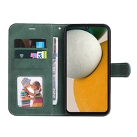 Étui portefeuille en cuir bicolore pour Samsung Galaxy S25 Ultra S24 Plus A06 A16 A26 A36 A56 M35 M55 M62 M15 – Housse à rabat bicolore
