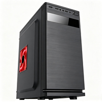 Boîtier d'ordinateur Meway Gaming Micro ATX, 7 emplacements PCI, prend en charge 2 HDD, 2 SSD, installation multi-ventilateurs, tour de bureau, en stock